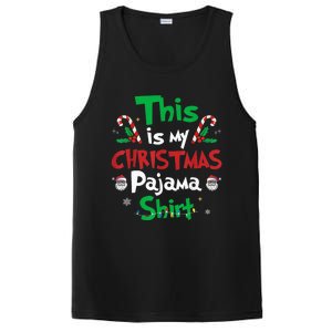 This Is My Christmas Pajama Funny Christmas Matching Pajamas PosiCharge Competitor Tank