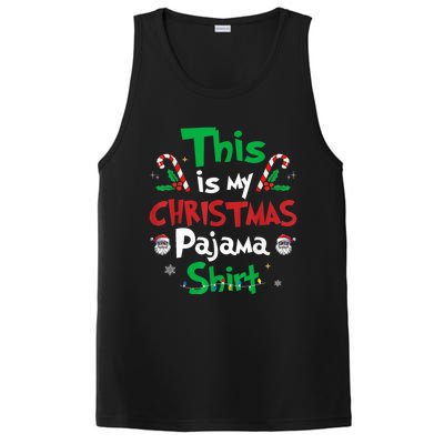 This Is My Christmas Pajama Funny Christmas Matching Pajamas PosiCharge Competitor Tank