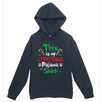 This Is My Christmas Pajama Funny Christmas Matching Pajamas Urban Pullover Hoodie