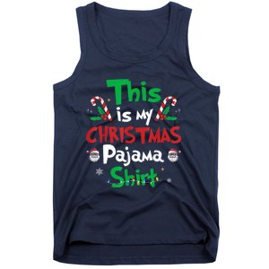 This Is My Christmas Pajama Funny Christmas Matching Pajamas Tank Top