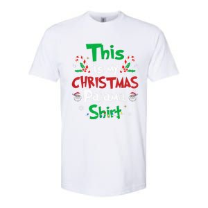 This Is My Christmas Pajama Funny Christmas Matching Pajamas Softstyle CVC T-Shirt