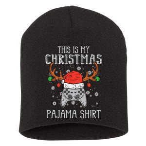 This Is My Christmas Shirt Gamer Xmas Short Acrylic Beanie