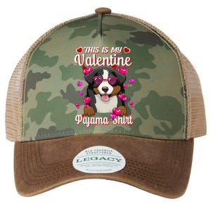 This Is My Valentine Pajama Gift Bernese Mountain Lovers Gift Legacy Tie Dye Trucker Hat