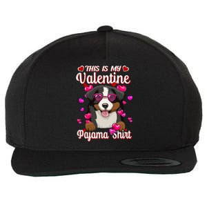 This Is My Valentine Pajama Gift Bernese Mountain Lovers Gift Wool Snapback Cap