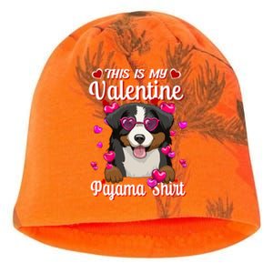 This Is My Valentine Pajama Gift Bernese Mountain Lovers Gift Kati - Camo Knit Beanie