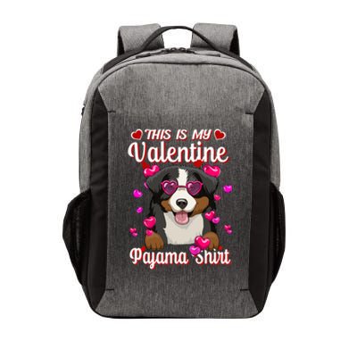 This Is My Valentine Pajama Gift Bernese Mountain Lovers Gift Vector Backpack