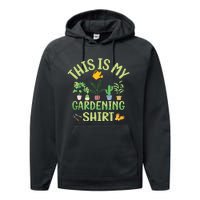 This Is My Gardening Funny Cute Gardener Gardening Tank Top Performance Fleece Hoodie