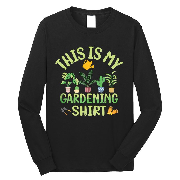 This Is My Gardening Funny Cute Gardener Gardening Tank Top Long Sleeve Shirt