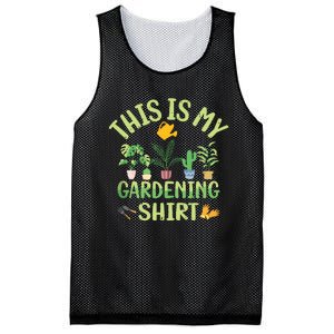 This Is My Gardening Funny Cute Gardener Gardening Tank Top Mesh Reversible Basketball Jersey Tank