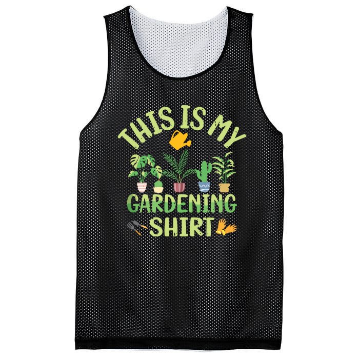 This Is My Gardening Funny Cute Gardener Gardening Tank Top Mesh Reversible Basketball Jersey Tank