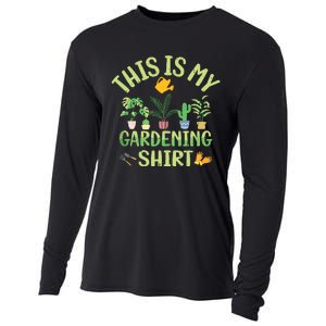 This Is My Gardening Funny Cute Gardener Gardening Tank Top Cooling Performance Long Sleeve Crew