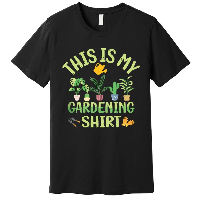 This Is My Gardening Funny Cute Gardener Gardening Tank Top Premium T-Shirt