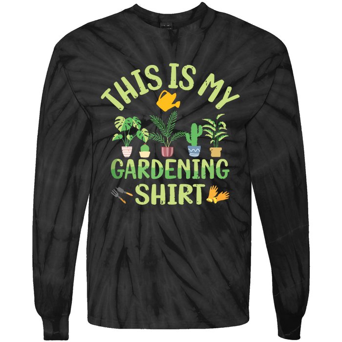 This Is My Gardening Funny Cute Gardener Gardening Tank Top Tie-Dye Long Sleeve Shirt