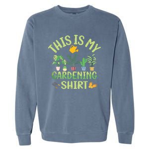 This Is My Gardening Funny Cute Gardener Gardening Tank Top Garment-Dyed Sweatshirt