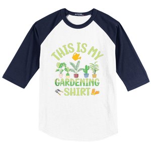 This Is My Gardening Funny Cute Gardener Gardening Tank Top Baseball Sleeve Shirt