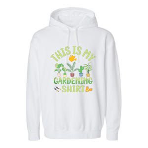 This Is My Gardening Funny Cute Gardener Gardening Tank Top Garment-Dyed Fleece Hoodie