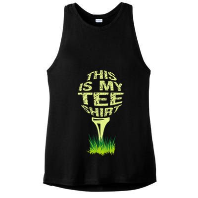 This Is My Golfer Ladies PosiCharge Tri-Blend Wicking Tank