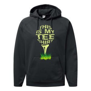 This Is My Golfer Performance Fleece Hoodie