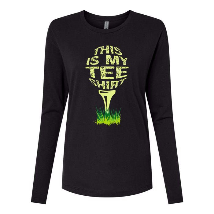 This Is My Golfer Womens Cotton Relaxed Long Sleeve T-Shirt