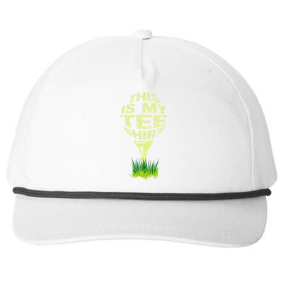 This Is My Golfer Snapback Five-Panel Rope Hat