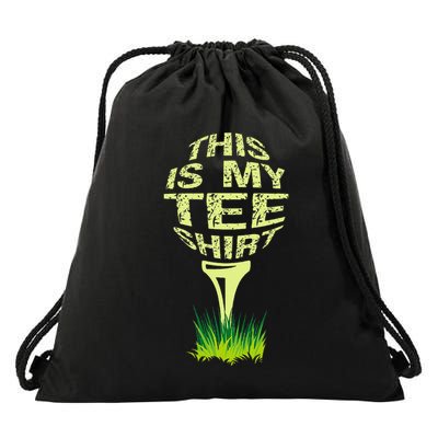 This Is My Golfer Drawstring Bag