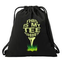 This Is My Golfer Drawstring Bag