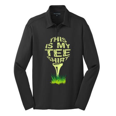 This Is My Golfer Silk Touch Performance Long Sleeve Polo