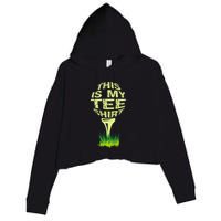 This Is My Golfer Crop Fleece Hoodie