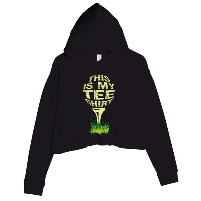 This Is My Golfer Crop Fleece Hoodie