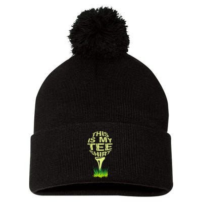 This Is My Golfer Pom Pom 12in Knit Beanie