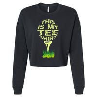 This Is My Golfer Cropped Pullover Crew