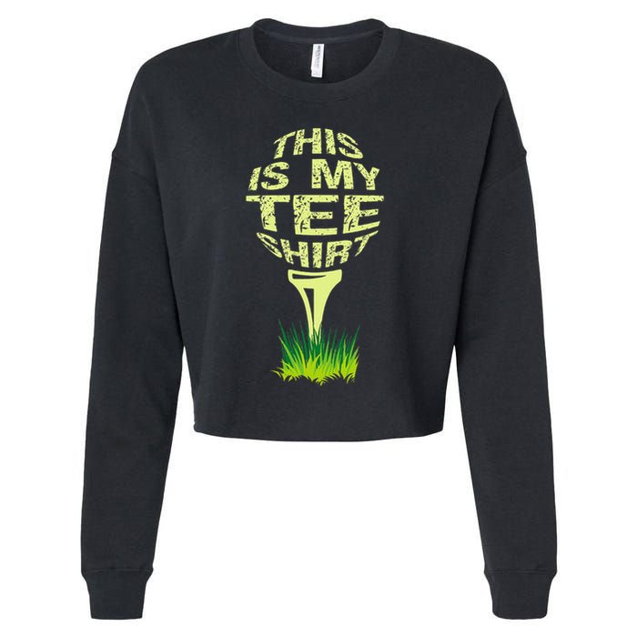 This Is My Golfer Cropped Pullover Crew