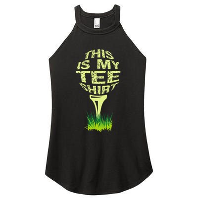 This Is My Golfer Women's Perfect Tri Rocker Tank