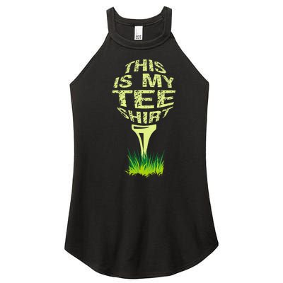 This Is My Golfer Women’s Perfect Tri Rocker Tank