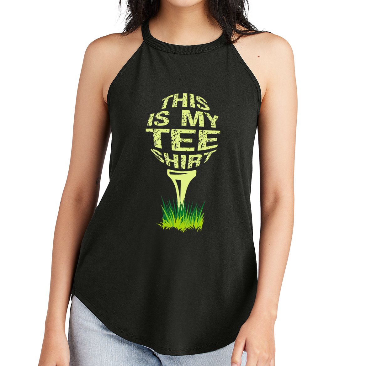 This Is My Golfer Women's Perfect Tri Rocker Tank