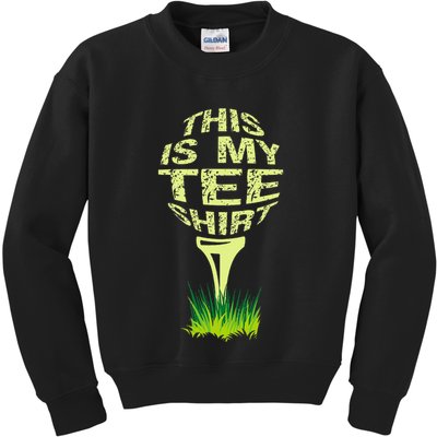 This Is My Golfer Kids Sweatshirt