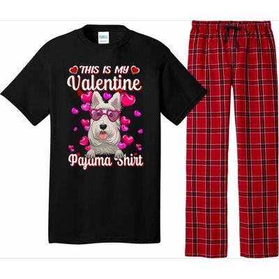 This Is My Valentine Pajama Gift Scottish Terrier Lovers Gift Pajama Set