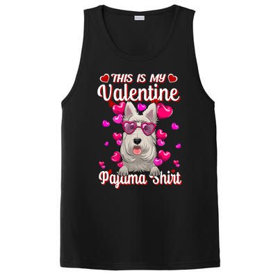 This Is My Valentine Pajama Gift Scottish Terrier Lovers Gift PosiCharge Competitor Tank