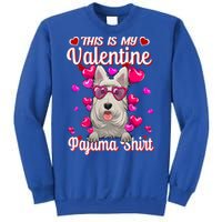 This Is My Valentine Pajama Gift Scottish Terrier Lovers Gift Sweatshirt