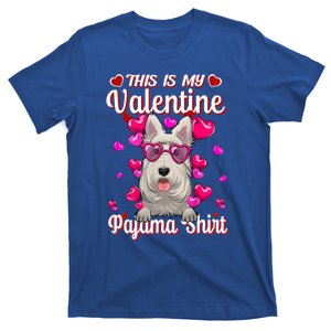 This Is My Valentine Pajama Gift Scottish Terrier Lovers Gift T-Shirt