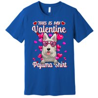 This Is My Valentine Pajama Gift Scottish Terrier Lovers Gift Premium T-Shirt