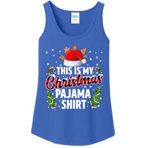 This Is My Christmas Pajama Shirts Ladies Essential Tank