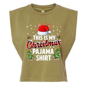 This Is My Christmas Pajama Shirts Garment-Dyed Women's Muscle Tee