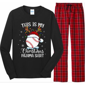 This Is My Christmas Baseball Xmas Sports Long Sleeve Pajama Set