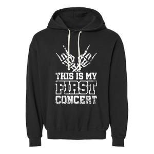 This Is My First Concert Garment-Dyed Fleece Hoodie