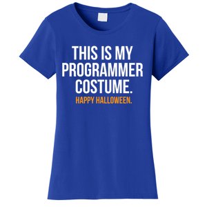 This Is My Programmer Costume Funny Halloween Funny Gift Women's T-Shirt