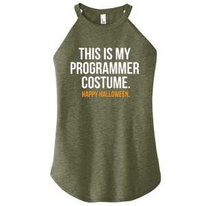 This Is My Programmer Costume Funny Halloween Funny Gift Women's Perfect Tri Rocker Tank