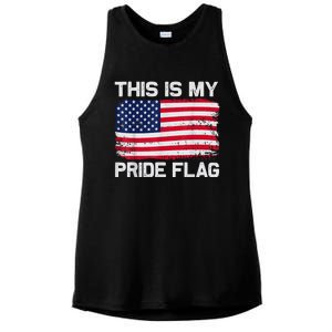 This Is My Pride Flag Ladies PosiCharge Tri-Blend Wicking Tank