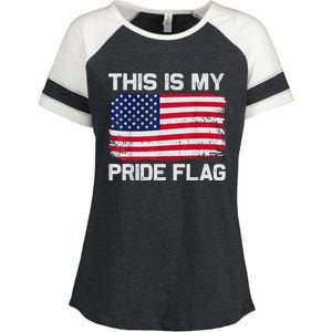 This Is My Pride Flag Enza Ladies Jersey Colorblock Tee