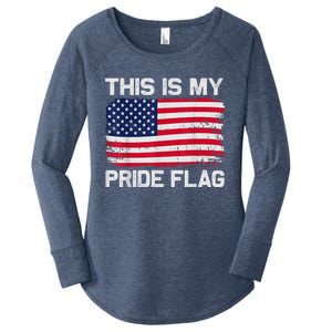 This Is My Pride Flag Women's Perfect Tri Tunic Long Sleeve Shirt